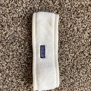 Patagonia Women's Re-Tool Fleece Headband Raw Linen White NWOT